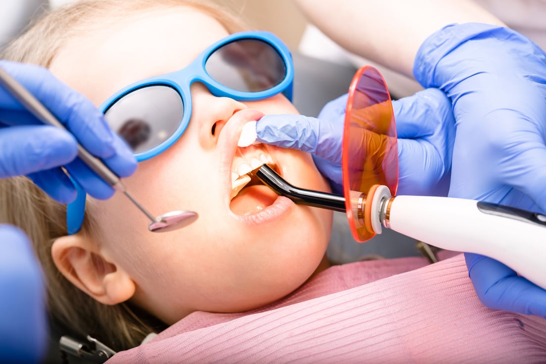 Girl Receiving Dental Fillings